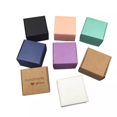 DIY Folding Kraft Gift Box Mini Jewelry Packing Small Soap Paper Box