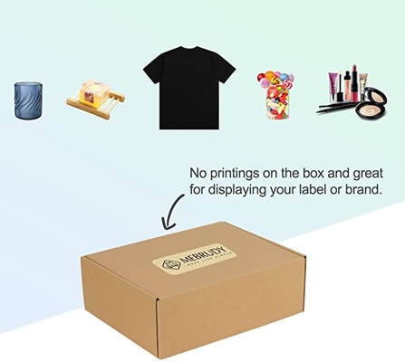 Customized Logo CMYK Corrugate Mailing Box For Small Business Simple Mailers Carton