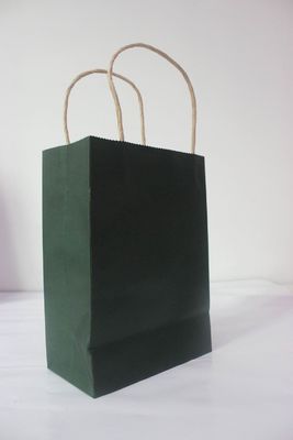 SGS Colored Custom Kraft Paper Bags With Handles 200pcs 8 X 10 X 2 Inch