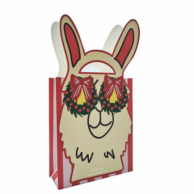 Eco Friendly Branded Paper Bags 300gsm Luxury Gift Christmas Tote Fashion Shopping Packaging