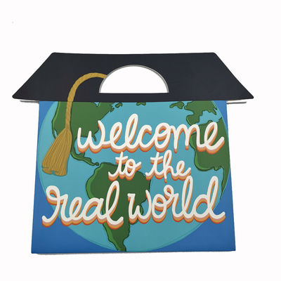 157g SGS Shopping Christmas Gift Paper Bag  Recycled Printed With Twisted Rope Handles