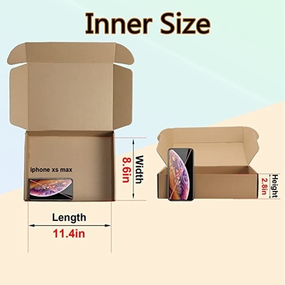 Small Corrugated Cardboard Boxes For Packing Literature Mailer 12x9x3 Inches