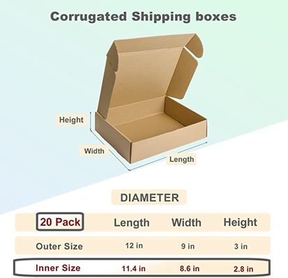 FSC C1S Grey Corrugated Cardboard Gift Boxes No Printing