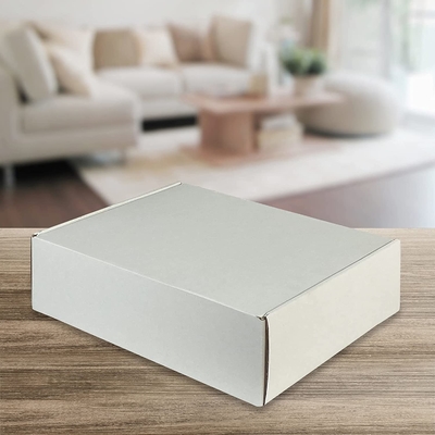 Shipping Boxes 12x9x3 inches White Kraft Corrugated Cardboard Box Mailing Box