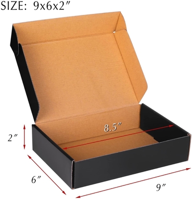 Corrugated Box Mailers Black Cardboard Small Shipping Boxes for Mailing