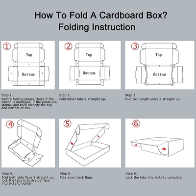 Customized Logo CMYK Corrugate Mailing Box For Small Business Simple Mailers Carton