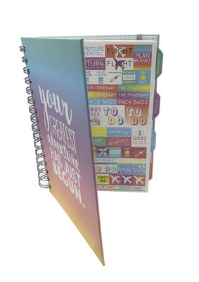 200pp 2022 A5 Office Spiral Notebook Planner Hardcover Wire O