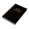 140*210mm Organizer Planner Book A5 Gold Wire 120GSM Fabric Cover Diary Coils Binding